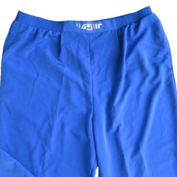 Vintage Brenda Goode Womens L Blue Elastic Waist Pull-On Pants Pockets Modest - Picture 5 of 16